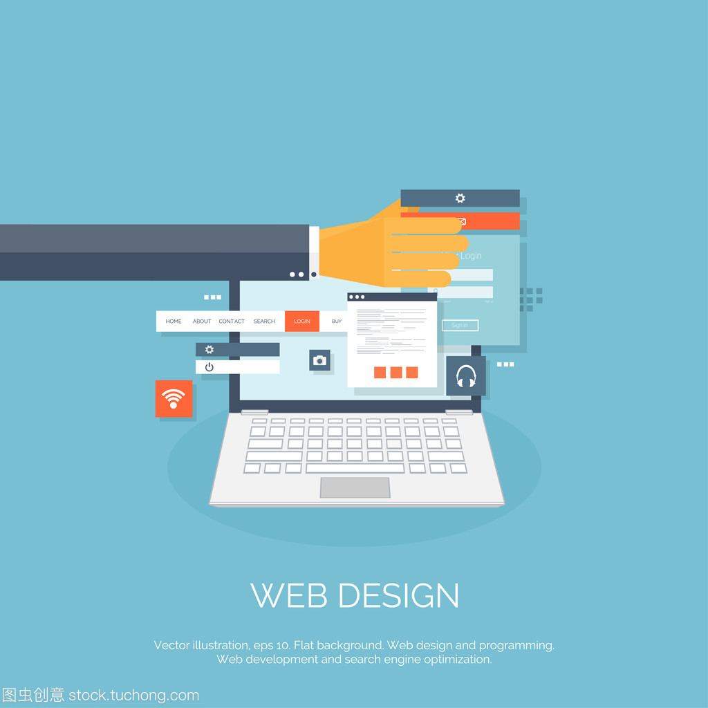 矢量圖。網(wǎng)頁設(shè)計(jì)。平的計(jì)算背景。編程和編碼。Web 開發(fā)和搜索。搜索引擎的優(yōu)化。創(chuàng)新和技術(shù)。移動(dòng)應(yīng)用程序